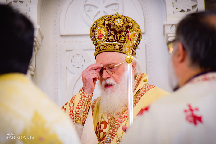 Ο Αρχιεπίσκοπος Αλβανίας στον Καθεδρικό των Τιράνων για την Κυριακή των Βαΐων