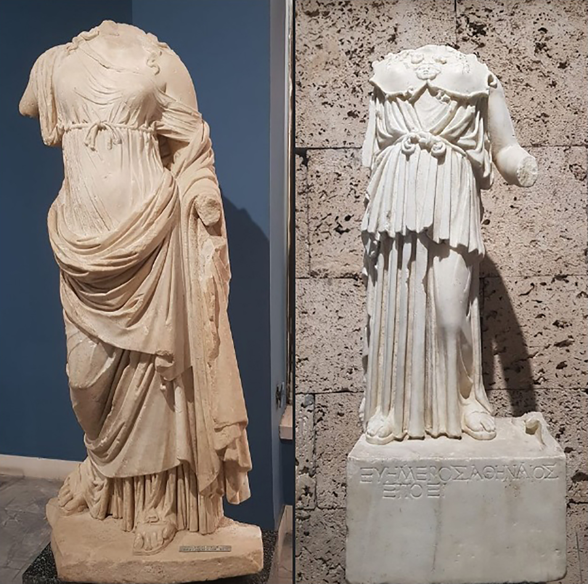Θεά η Αθηνά από το Βουθρωτό και την Απολλωνία στο Μουσείο Τιράνων